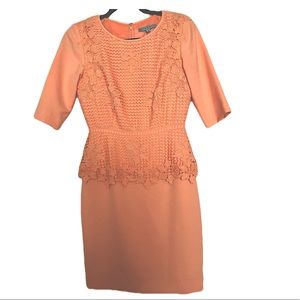 Antonio Melani peach lace dress